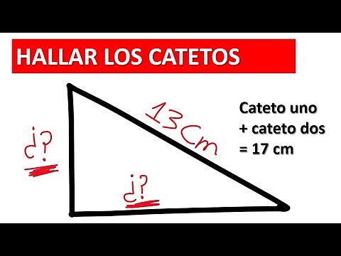 FINDING THE LEGS KNOWING THE HYPOTENUSE in a right triangle