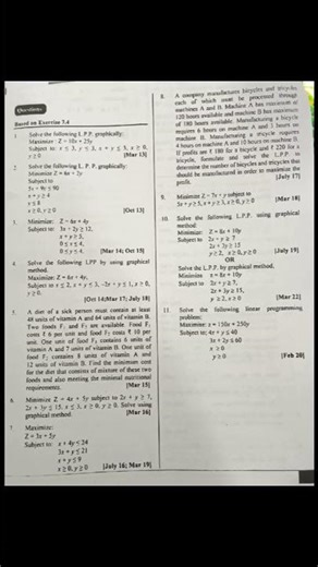 Linear programming, this type of questions will come in boards 2026#discretemath#mathology#mathstats