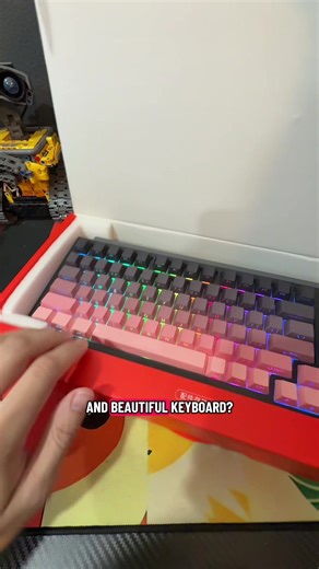 Beautiful gradient keyboard with trị mode connection, backlit rgb, and a satisfying clicky sound. #tiktokshopblackfriday #cybermondaydeal #keyboard #gaming #gradient