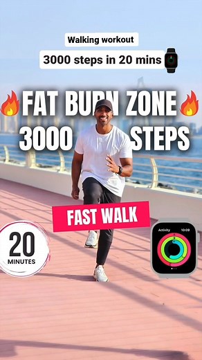 Rick Bhullar | Get Fit With Rick on Instagram: "Smash your step goal at home with this speed walk. 3000 steps in 20 minutes while being gentle on your joints. Get Fit With RIck on Youtube #getfitwithrick #walkingworkout #walkingexercise #walkingforweightloss #fastwalk ##walkathome #stepsathome"