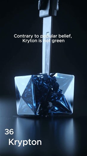 36 | Krypton #crystals #krypton #superman #elements #periodictable #greenscreen #handmade