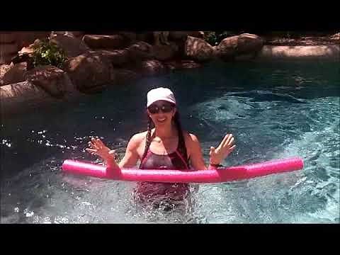 AquaFIIT Pool Tabata #1 - Intro for ALL LEVELS!! - HIIT CARDIO & TONE - FUN!!!!