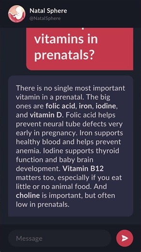 What are the most important vitamins in prenatals?