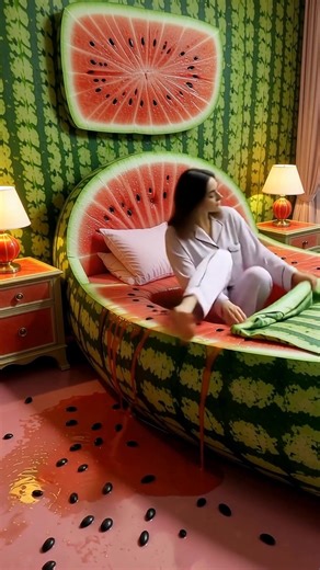 Watermelon 🍉 bedroom Jennifer Henrie - Fashion Model #jenniferhenrie1millionchallenge #watermelon #METAAI | Jennifer Henrie - Fashion Model