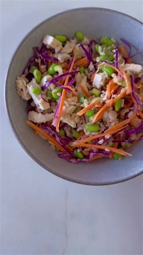 Brown Rice, Edamame & Chicken Salad Recipe