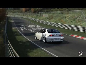 483 WHP Street Tuned Alfa Romeo 156 2.4 JTD Exterior - Nordschleife Tourist (Assetto Corsa)