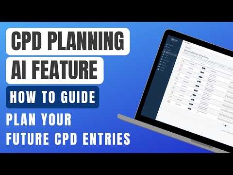 CPD Planning (AI Feature) - How to Guide