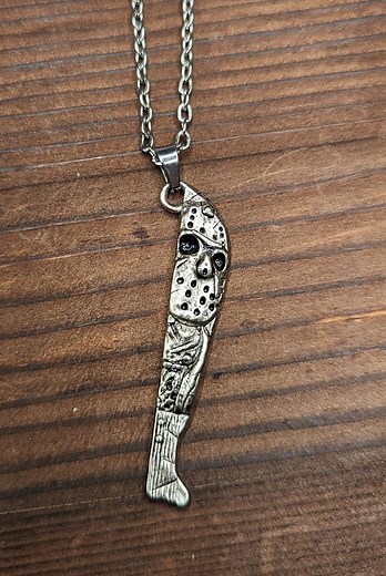 Friday the 13th Jason Voorhees Machete Silver Necklace - Etsy