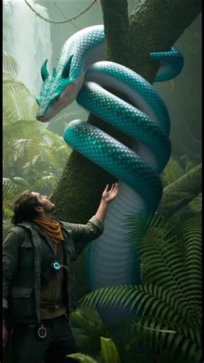Big Snake Meets Human – What Happens Next? #foryou #wildlife #viral #snake #human #trendingshorts