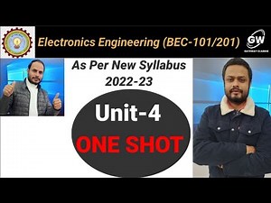 UNIT-4 ONE SHOT I Electronics Engineering I by Abhishek Aman Sir