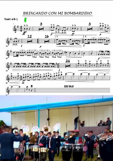 POLKA - BRINCANDO CON EL BOMBARDINO ( CONCURSO DE BANDAS) TROMPETA 🎺🎼 #concurso #bandas #2024 #arreglosbandayorquesta #polka #partitura #trompeta