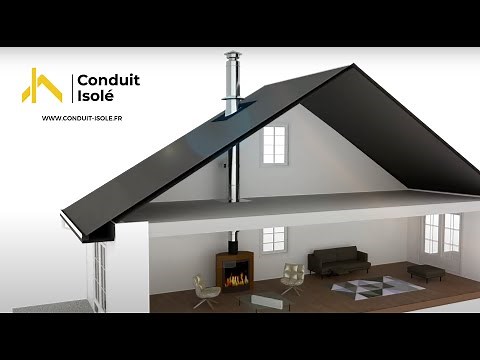 Montage conduit de cheminée intérieur. Conduit-isole.fr