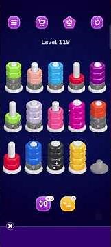 Nut Sort Level 119 Walkthrough | Nuts — Color Sort 119 solution