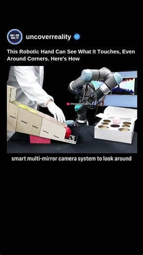 This Robot Hand Can See What It Touches Even Around Corners. Here's How 😱 #robot #shorts #technology