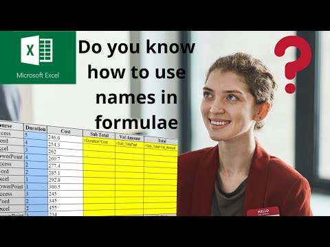 How to use named cells and ranges in Microsoft Excel