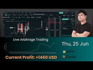 Coding an Arbitrage Bot with Claude AI - Trading Livestream 25 Jun 2026
