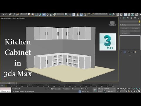 Kitchen Design in 3ds Max | Create cabinets very easy | 3d Modeling