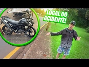 FUI AO LOCAL DO ACIDENTE DA XT660 *tinha peças quebradas*