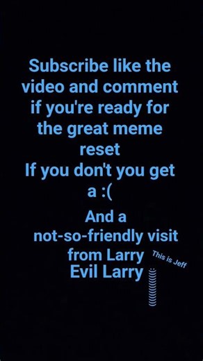 who's ready for the great meme reset