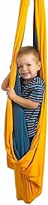 Indoor Sensory Swing for Kids + Ceiling Hanging Kit – Compression Hammock, Therapy Swing for Outdoor & Classroom Activity – Great Cuddle Swing for Kids & Adults with Special Needs & ADHD