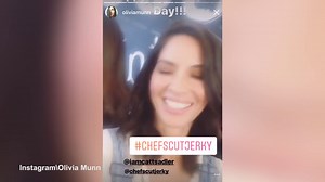 Olivia Munn celebrates National Jerky Day with her gal pal