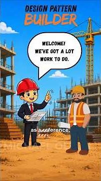 Builder Design Pattern By Construction Example! #java #coding #construction #builder #software #code