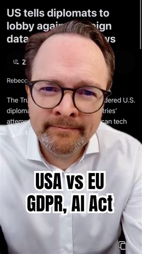 USA vs EU GDPR, AI Act: Der KI-Boom wird zum Problem für den Datenschutz. ▹ eicker.TV