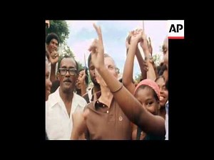 SYND 28 10 80 VARIOUS ELECTION CAMPAIGN SCENES IN JAMAICA