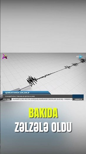 SON DƏQİQƏ! Bakıda zəlzələ oldu