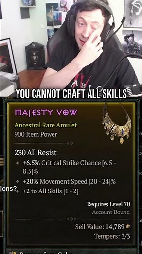 Diablo 4 - IMPORTANT INFO FOR THE "ALL SKILLS" CRAFT