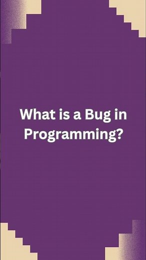What is a Bug in Programming? 🐞💻 | Explained in Seconds! #bug