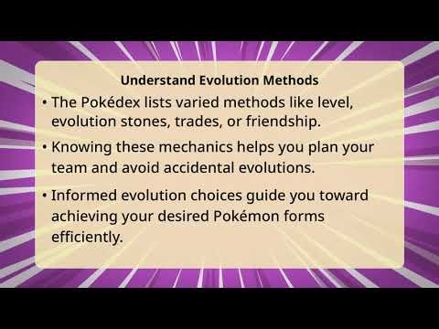 How Do I See Evolution Information In The Pokédex?