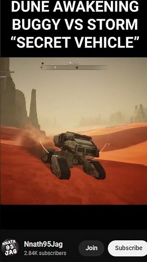 THE BUGGY VS SANDSTORM "SECRET VEHICLE" - DUNE AWAKENING #gaming #dune #duneawakening #sandstorm