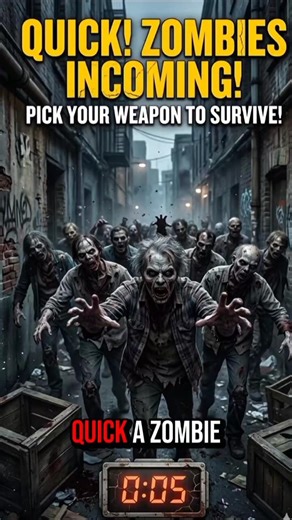 ZOMBIE APOCALYPSE: Choose Your Weapon! 🧟‍♂️ (Box A or B?)#challenge #survival #choices #pickone