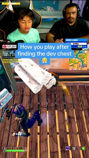 How you play after finding the dev chest 😤 #romike2013 #romike #fortnite