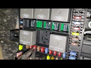 Where is the air conditioner relay located in the Ford F-150 pick-up?