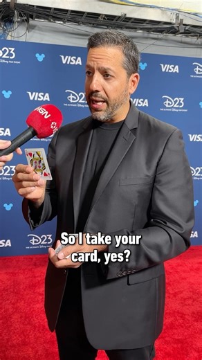133K views · 12K reactions | David Blaine does magic for us on the D23 red carpet for his new show called Do Not Attempt! #magic #real #opticalillusion #illusion #davidblaine #donotattempt #natgeo #disney #disneyplus #d23 #card #cards #deck #slightofhand #ign #redcarpet #celebrity #magician #db | IGN | Facebook