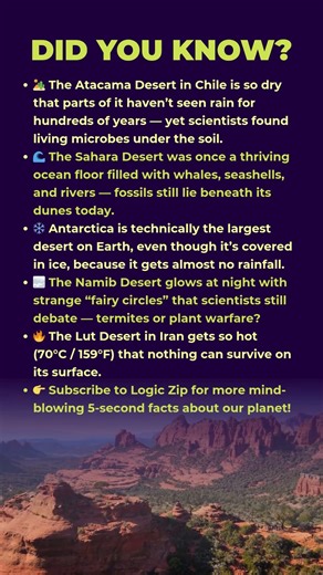 🌊 5 Deserts That Was Once a Thriving Ocean!😲