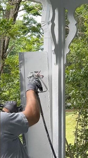 Porch Refresh With Our Airless Paint Sprayer #diy #exteriorpainting