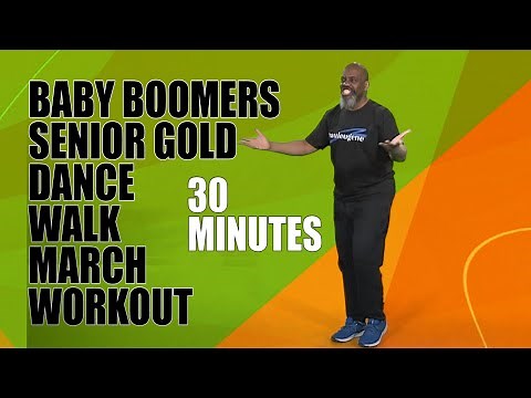 Baby Boomers Senior Gold Dance Fitness Walk Workout | 30 Minutes |Fun and Easy! Get Your Sneakers On