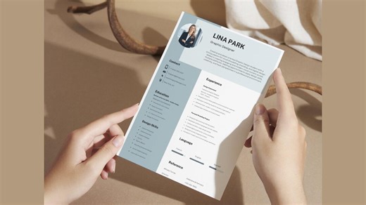 Graphic Designer Resume Template | Modern Canva CV (digital Download) - Etsy