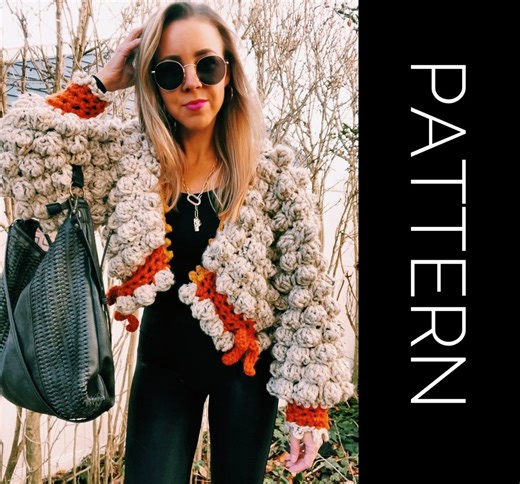 Crochet Teddy Bomber Pattern: Super Bulky Yarn (PDF Pattern) - Etsy