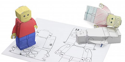Create Your Own 3D Toy Person Paper Model Template