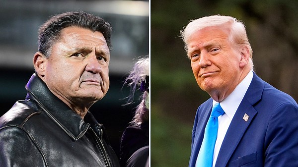 Ed Orgeron says he wants Trump 'more involved' in NIL regulation