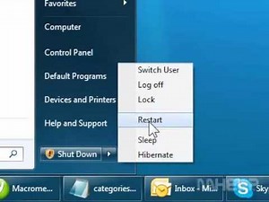 How to restart Windows 7