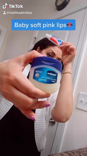 Get Pink Lips Naturally with Vaseline and Colgate - Home Remedy