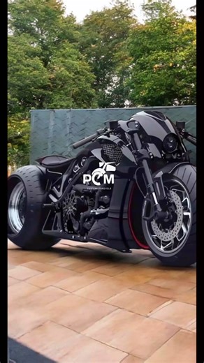 Custom VROAD Black Predator Motorcycle by Kasiar Ruby 2013