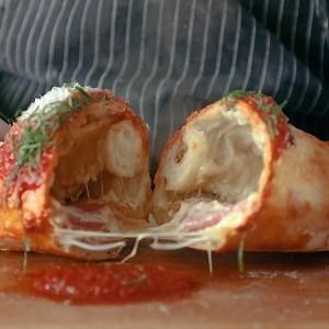 How To Make Perfect Homemade Cheesy Calzones! | Joshua Weissman