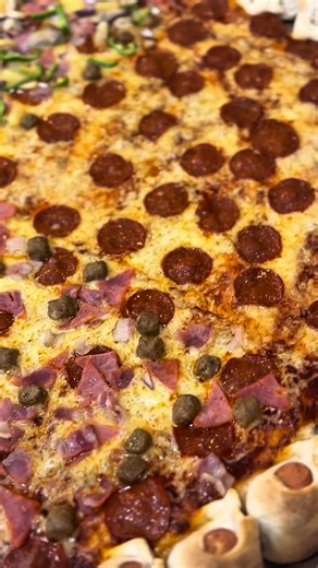 28-Inch Tribe Pizza SET 4A - All Meat, Pepperoni, Ham n' Cheese & Brothers' Choice! 🍕 Looking for food that steals the spotlight on your table? From big events and celebrations to simple gatherings, make it unforgettable with Brothers’ Pizza Hauz 28-Inch Tribe Size Pizza 🍕🔥 Big size. Big flavors. Bigger smiles. ✅ Starts at ₱849 (1 flavor: Ham & Cheese) ✅ 60 slices (square cut—perfect for sharing!) ✅ Good for up to 20 persons ✅ Choose up to 6 flavors ✅ FREE drinks on selected flavor sets ✅ FRE