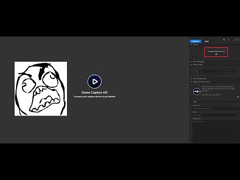 Elgato Game Capture "No Capture Devices Found" Message Fix